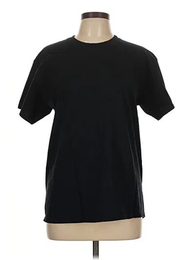 Pre-owned Gildan Short Sleeve T-shirt In Black