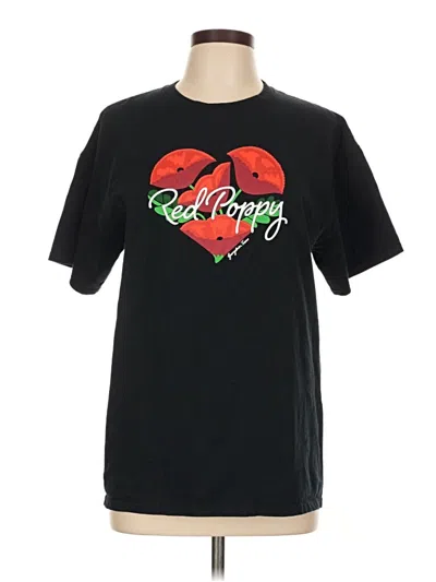 Pre-owned Gildan Short Sleeve T-shirt In Black