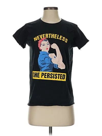 Pre-owned Gildan Short Sleeve T-shirt In Black