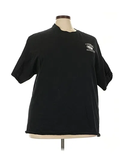 Pre-owned Gildan Short Sleeve T-shirt In Black