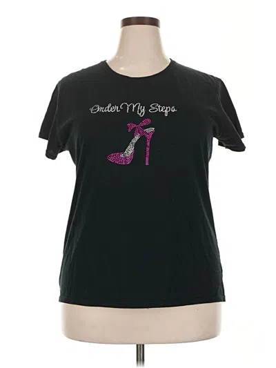 Pre-owned Gildan Short Sleeve T-shirt In Black