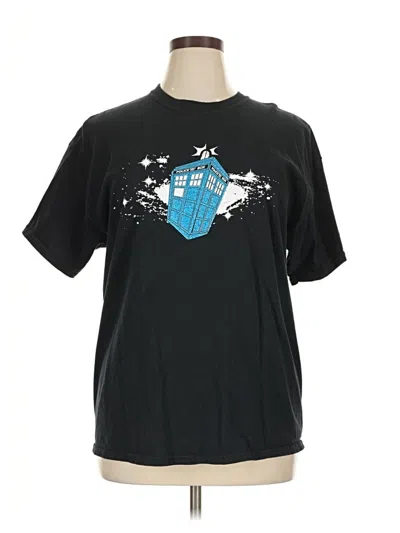 Pre-owned Gildan Short Sleeve T-shirt In Black