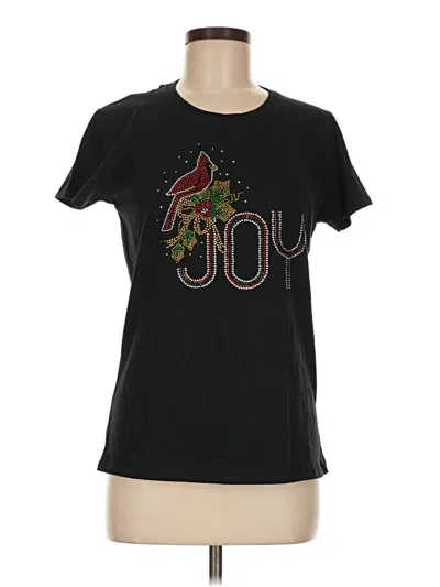 Pre-owned Gildan Short Sleeve T-shirt In Black