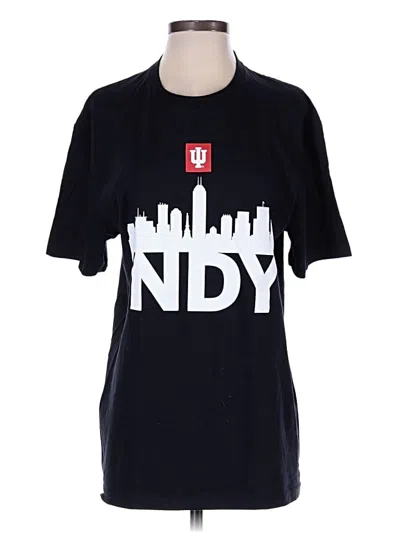 Pre-owned Gildan Short Sleeve T-shirt In Black