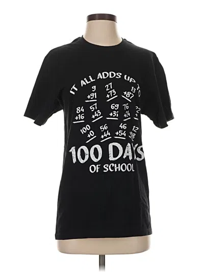 Pre-owned Gildan Short Sleeve T-shirt In Black