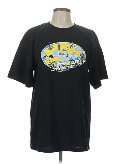 Pre-owned Gildan Short Sleeve T-shirt In Black