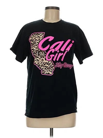Pre-owned Gildan Short Sleeve T-shirt In Black