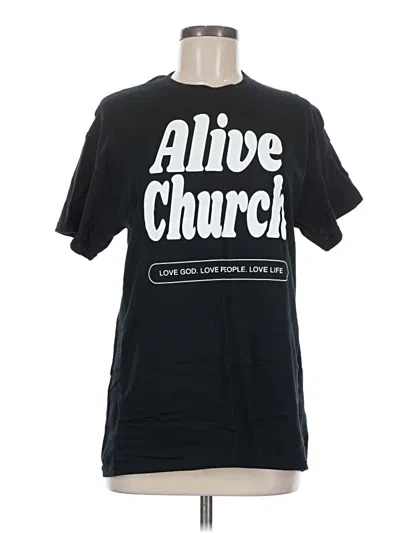 Pre-owned Gildan Short Sleeve T-shirt In Black