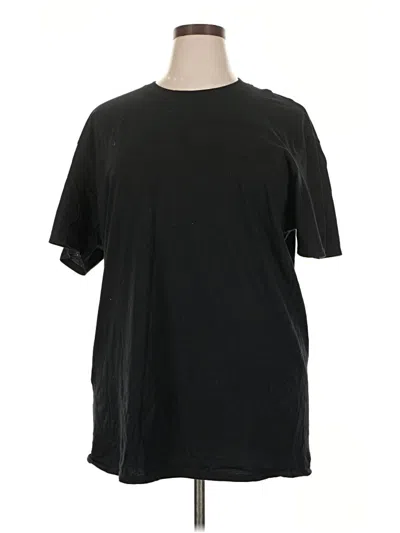 Pre-owned Gildan Short Sleeve T-shirt In Black