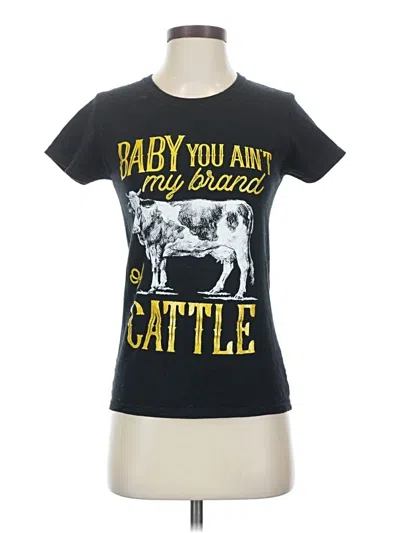 Pre-owned Gildan Short Sleeve T-shirt In Black