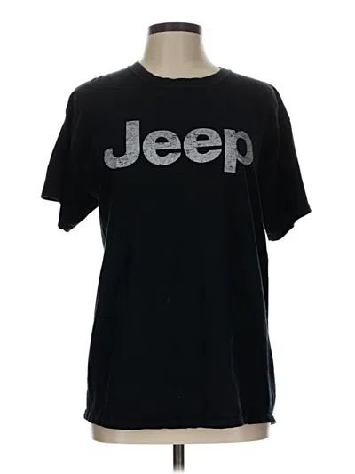 Pre-owned Gildan Short Sleeve T-shirt In Black