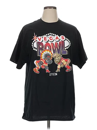 Pre-owned Gildan Short Sleeve T-shirt In Black