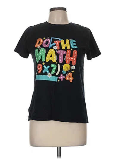 Pre-owned Gildan Short Sleeve T-shirt In Black