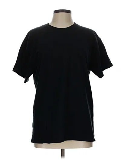 Pre-owned Gildan Short Sleeve T-shirt In Black