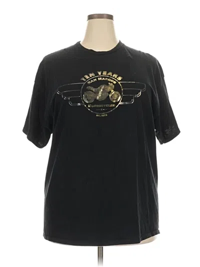 Pre-owned Gildan Short Sleeve T-shirt In Black