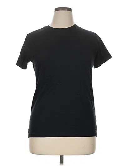 Pre-owned Gildan Short Sleeve T-shirt In Black