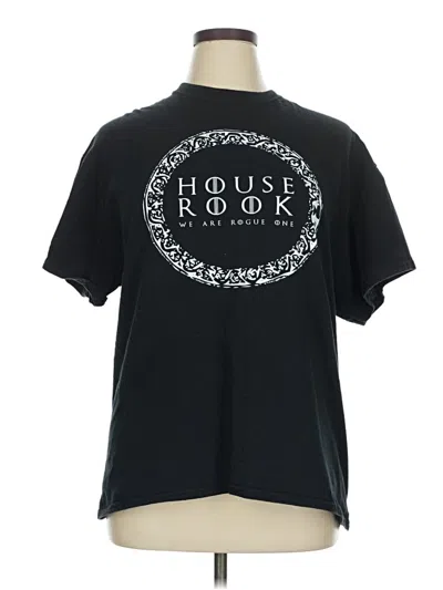 Pre-owned Gildan Short Sleeve T-shirt In Black