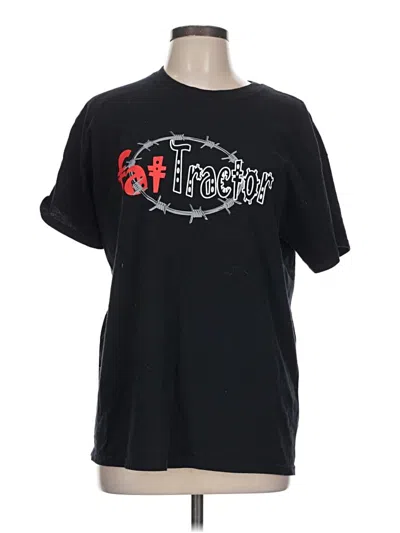 Pre-owned Gildan Short Sleeve T-shirt In Black