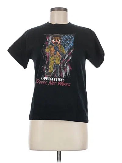 Pre-owned Gildan Short Sleeve T-shirt In Black