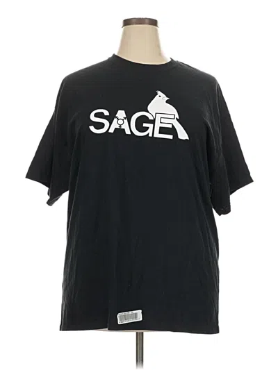 Pre-owned Gildan Short Sleeve T-shirt In Black