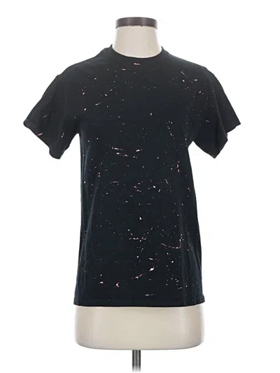 Pre-owned Gildan Short Sleeve T-shirt In Black