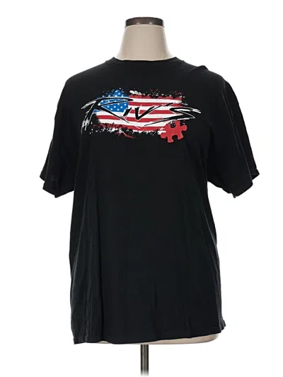 Pre-owned Gildan Short Sleeve T-shirt In Black