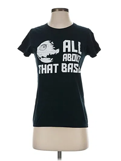 Pre-owned Gildan Short Sleeve T-shirt In Black