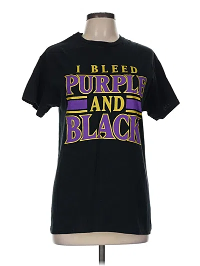 Pre-owned Gildan Short Sleeve T-shirt In Black