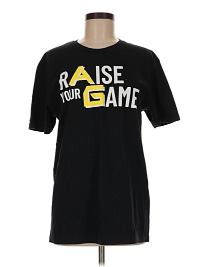 Pre-owned Gildan Short Sleeve T-shirt In Black