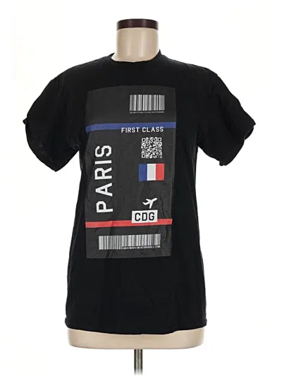 Pre-owned Gildan Short Sleeve T-shirt In Black