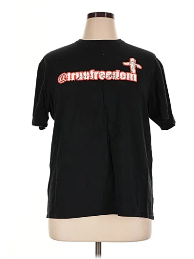 Pre-owned Gildan Short Sleeve T-shirt In Black