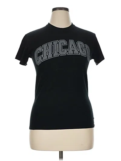 Pre-owned Gildan Short Sleeve T-shirt In Black