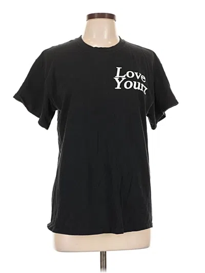Pre-owned Gildan Short Sleeve T-shirt In Black