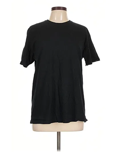 Pre-owned Gildan Short Sleeve T-shirt In Black