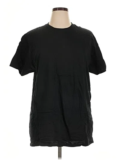 Pre-owned Gildan Short Sleeve T-shirt In Black