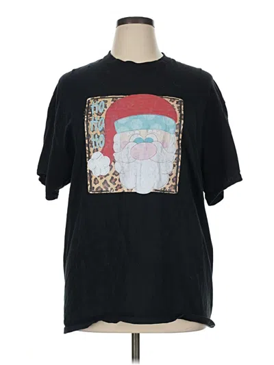 Pre-owned Gildan Short Sleeve T-shirt In Black