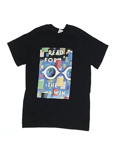 Pre-owned Gildan Kids' Short Sleeve T-shirt In Black