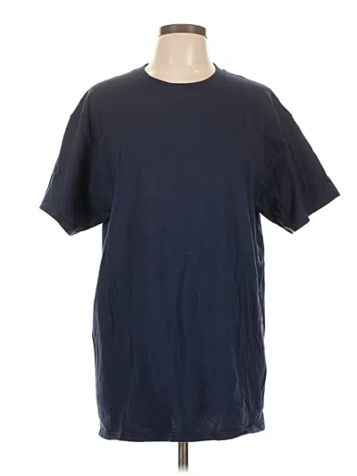Pre-owned Gildan Short Sleeve T-shirt In Blue