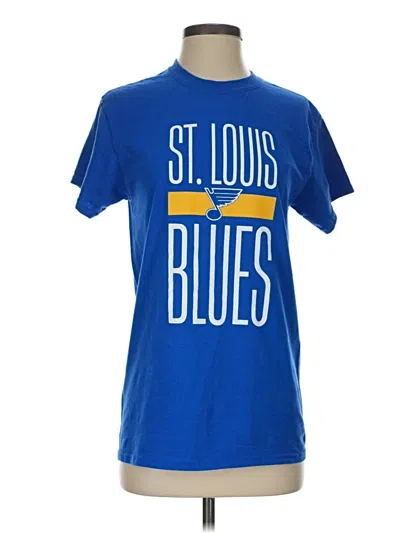 Pre-owned Gildan Short Sleeve T-shirt In Blue