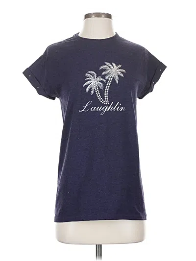 Pre-owned Gildan Short Sleeve T-shirt In Blue