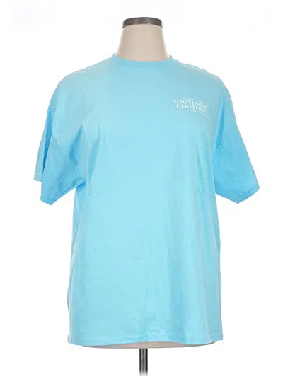 Pre-owned Gildan Short Sleeve T-shirt In Blue