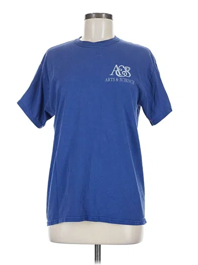 Pre-owned Gildan Short Sleeve T-shirt In Blue