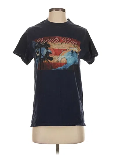 Pre-owned Gildan Short Sleeve T-shirt In Blue
