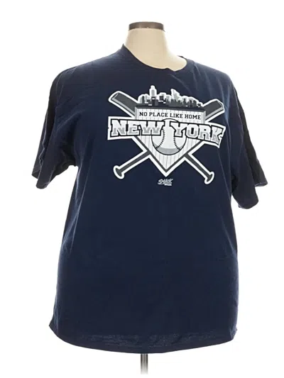 Pre-owned Gildan Short Sleeve T-shirt In Blue