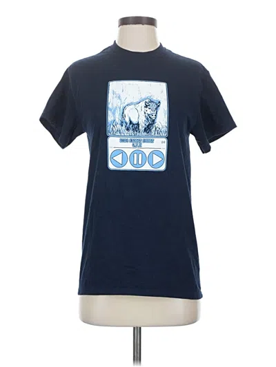 Pre-owned Gildan Short Sleeve T-shirt In Blue