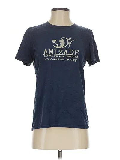 Pre-owned Gildan Short Sleeve T-shirt In Blue