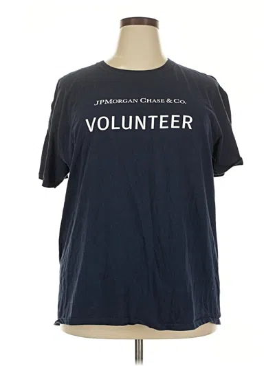 Pre-owned Gildan Short Sleeve T-shirt In Blue