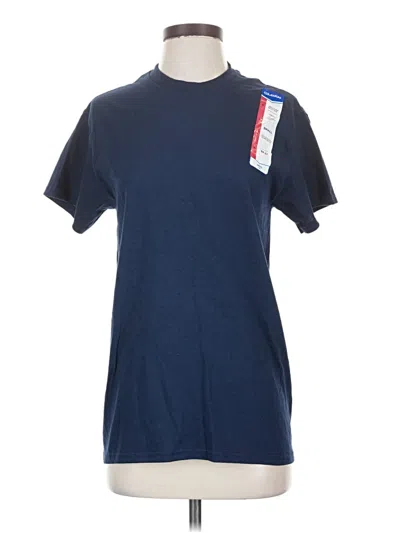 Pre-owned Gildan Short Sleeve T-shirt In Blue