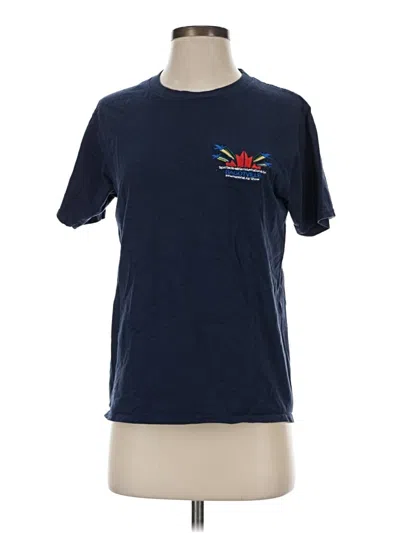 Pre-owned Gildan Short Sleeve T-shirt In Blue