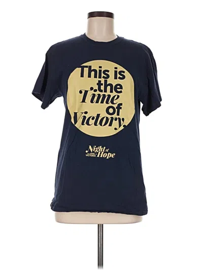 Pre-owned Gildan Short Sleeve T-shirt In Blue